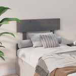vidaXL Tăblie de pat, gri, 103,5x3x81 cm, lemn masiv de pin vidaXL Tăblie de pat, gri, 103,5x3x81 cm, lemn masiv de pin