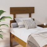 vidaXL Tăblie de pat, maro miere, 103,5x3x81 cm, lemn masiv de pin vidaXL Tăblie de pat, maro miere, 103,5x3x81 cm, lemn masiv de pin
