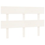 vidaXL Tăblie de pat, alb, 124x3x81 cm, lemn masiv de pin