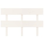 vidaXL Tăblie de pat, alb, 124x3x81 cm, lemn masiv de pin