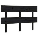 vidaXL Tăblie de pat, negru, 124x3x81 cm, lemn masiv de pin vidaXL Tăblie de pat, negru, 124x3x81 cm, lemn masiv de pin