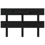 vidaXL Tăblie de pat, negru, 124x3x81 cm, lemn masiv de pin vidaXL Tăblie de pat, negru, 124x3x81 cm, lemn masiv de pin