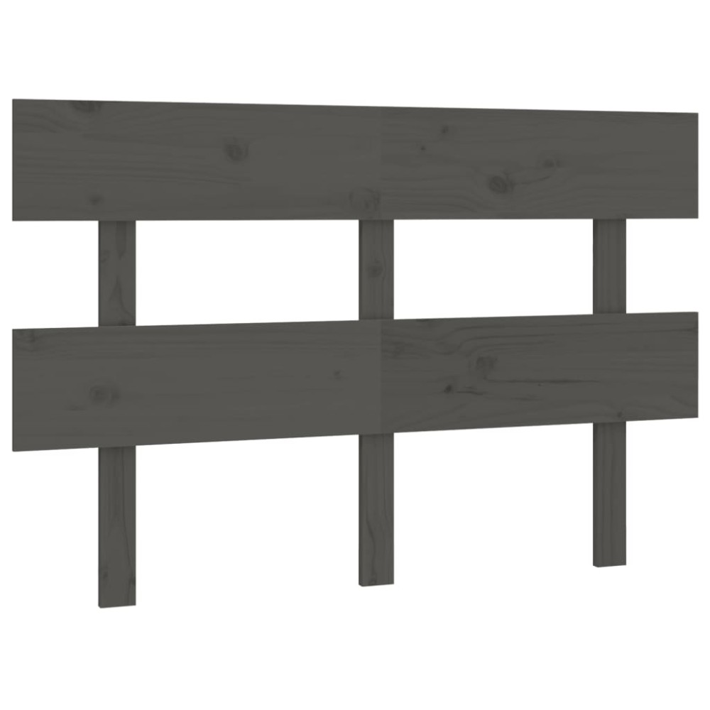 vidaXL Tăblie de pat, gri, 138x3x81 cm, lemn masiv de pin
