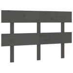 vidaXL Tăblie de pat, gri, 138x3x81 cm, lemn masiv de pin