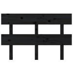vidaXL Tăblie de pat, negru, 138x3x81 cm, lemn masiv de pin vidaXL Tăblie de pat, negru, 138x3x81 cm, lemn masiv de pin