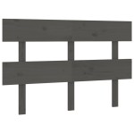 vidaXL Tăblie de pat, gri, 144x3x81 cm, lemn masiv de pin