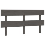 vidaXL Tăblie de pat, gri, 154x3x81 cm, lemn masiv de pin
