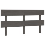 vidaXL Tăblie de pat, gri, 164x3x81 cm, lemn masiv de pin