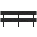 vidaXL Tăblie de pat, negru, 184x3x81 cm, lemn masiv de pin