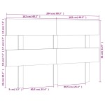 vidaXL Tăblie de pat, alb, 204x3x81 cm, lemn masiv de pin vidaXL Tăblie de pat, alb, 204x3x81 cm, lemn masiv de pin