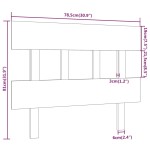 vidaXL Tăblie de pat, maro miere, 78,5x3x81 cm, lemn masiv de pin