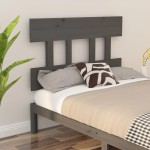 vidaXL Tăblie de pat, gri, 93,5x3x81 cm, lemn masiv de pin