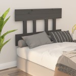 vidaXL Tăblie de pat, gri, 93,5x3x81 cm, lemn masiv de pin