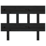 vidaXL Tăblie de pat, negru, 93,5x3x81 cm, lemn masiv de pin