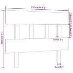 vidaXL Tăblie de pat, negru, 93,5x3x81 cm, lemn masiv de pin
