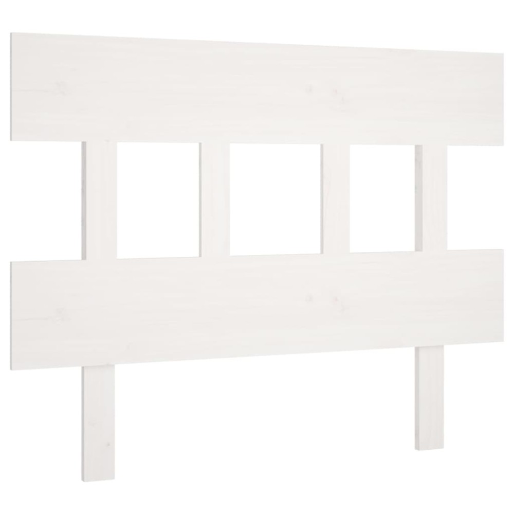 vidaXL Tăblie de pat, alb, 103,5x3x81 cm, lemn masiv de pin