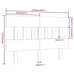 vidaXL Tăblie de pat, maro miere, 123,5x3x81 cm, lemn masiv de pin vidaXL Tăblie de pat, maro miere, 123,5x3x81 cm, lemn masiv de pin