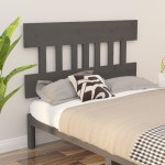 vidaXL Tăblie de pat, gri, 138,5x3x81 cm, lemn masiv de pin