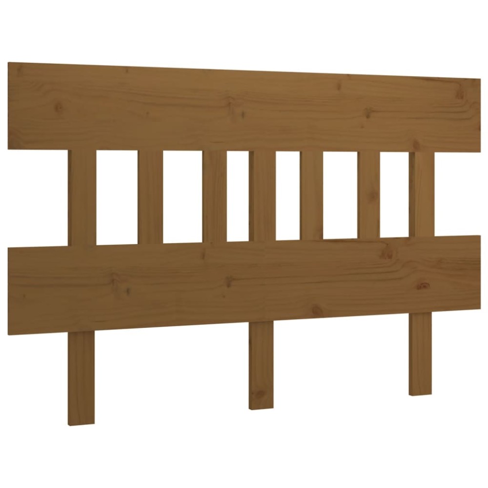 vidaXL Tăblie de pat, maro miere, 138,5x3x81 cm, lemn masiv de pin