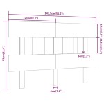 vidaXL Tăblie de pat, negru, 143,5x3x81 cm, lemn masiv de pin vidaXL Tăblie de pat, negru, 143,5x3x81 cm, lemn masiv de pin