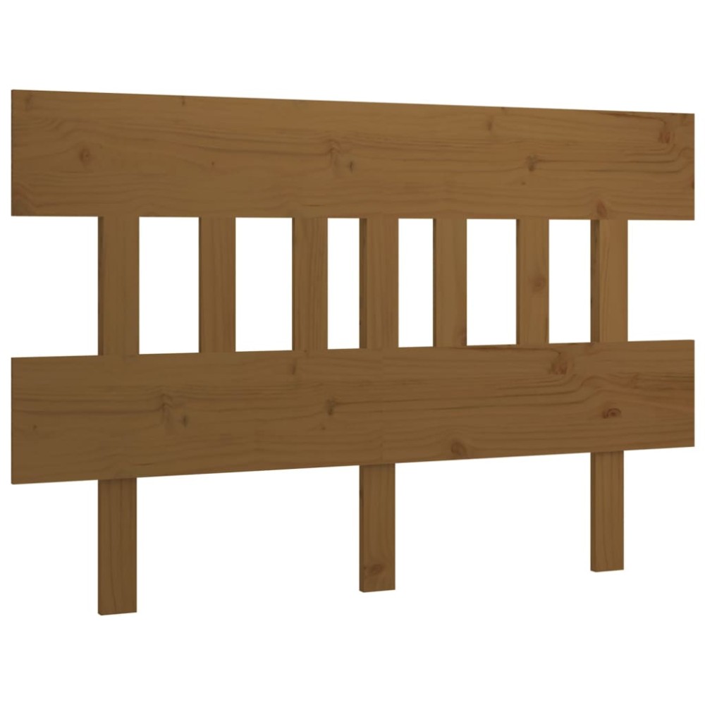 vidaXL Tăblie de pat, maro miere, 153,5x3x81 cm, lemn masiv de pin