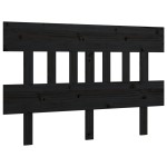 vidaXL Tăblie de pat, negru, 163,5x3x81 cm, lemn masiv de pin