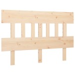 vidaXL Tăblie de pat, gri, 183,5x3x81 cm, lemn masiv de pin