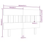 vidaXL Tăblie de pat, negru, 183,5x3x81 cm, lemn masiv de pin