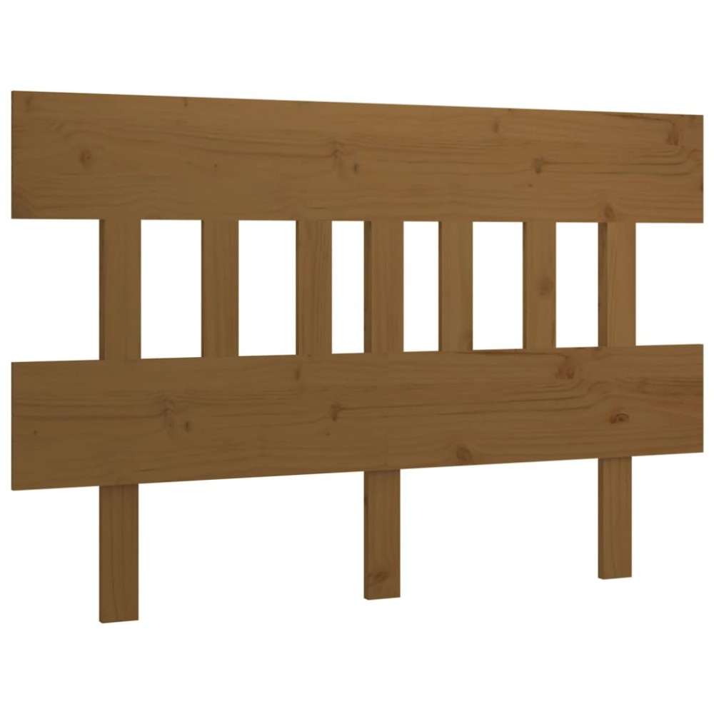 vidaXL Tăblie de pat, maro miere, 203,5x3x81 cm, lemn masiv de pin
