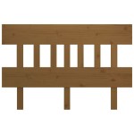 vidaXL Tăblie de pat, maro miere, 203,5x3x81 cm, lemn masiv de pin