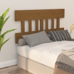 vidaXL Tăblie de pat, maro miere, 203,5x3x81 cm, lemn masiv de pin