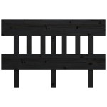 vidaXL Tăblie de pat, negru, 203,5x3x81 cm, lemn masiv de pin