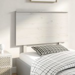 vidaXL Tăblie de pat, alb, 94x6x82,5 cm, lemn masiv de pin vidaXL Tăblie de pat, alb, 94x6x82,5 cm, lemn masiv de pin