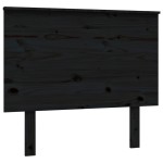 vidaXL Tăblie de pat, negru, 94x6x82,5 cm, lemn masiv de pin