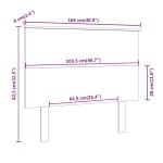 vidaXL Tăblie de pat, 104x6x82,5 cm, lemn masiv de pin