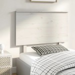 vidaXL Tăblie de pat, alb, 104x6x82,5 cm, lemn masiv de pin