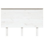 vidaXL Tăblie de pat, alb, 124x6x82,5 cm, lemn masiv de pin