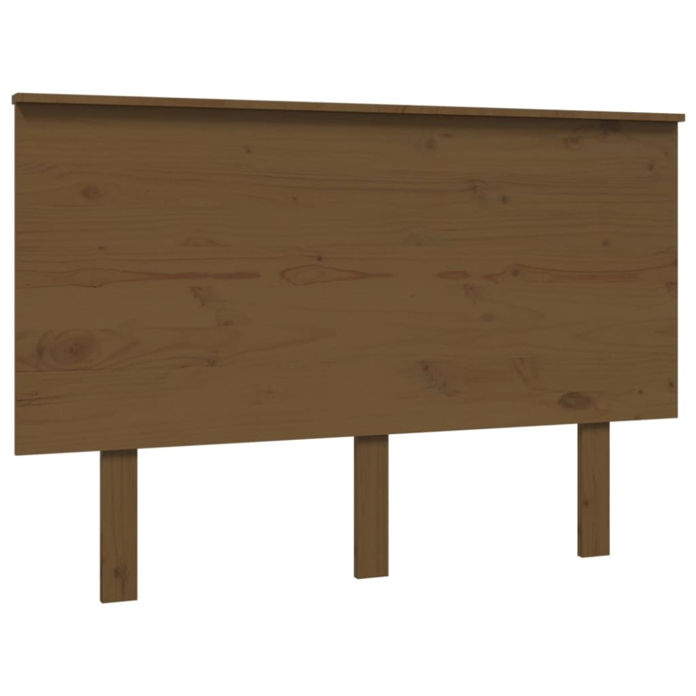 vidaXL Tăblie de pat, maro miere, 124x6x82,5 cm, lemn masiv de pin