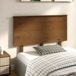 vidaXL Tăblie de pat, maro miere, 124x6x82,5 cm, lemn masiv de pin vidaXL Tăblie de pat, maro miere, 124x6x82,5 cm, lemn masiv de pin