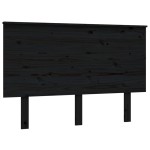 vidaXL Tăblie de pat, negru, 124x6x82,5 cm, lemn masiv de pin vidaXL Tăblie de pat, negru, 124x6x82,5 cm, lemn masiv de pin