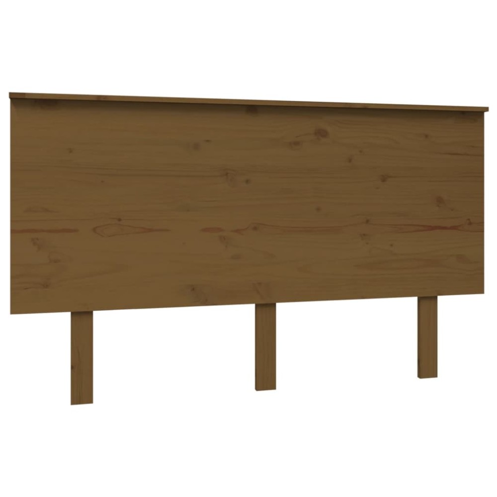 vidaXL Tăblie de pat, maro miere, 139x6x82,5 cm, lemn masiv de pin