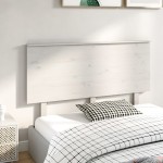 vidaXL Tăblie de pat, alb, 144x6x82,5 cm, lemn masiv de pin vidaXL Tăblie de pat, alb, 144x6x82,5 cm, lemn masiv de pin