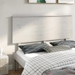vidaXL Tăblie de pat, alb, 154x6x82,5 cm, lemn masiv de pin vidaXL Tăblie de pat, alb, 154x6x82,5 cm, lemn masiv de pin