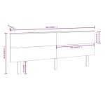 vidaXL Tăblie de pat, 204x6x82,5 cm, lemn masiv de pin
