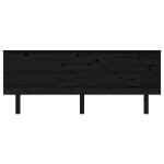 vidaXL Tăblie de pat, negru, 204x6x82,5 cm, lemn masiv de pin