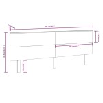 vidaXL Tăblie de pat, negru, 204x6x82,5 cm, lemn masiv de pin