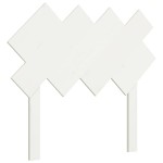 vidaXL Tăblie de pat, alb, 92x3x81 cm, lemn masiv de pin