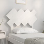 vidaXL Tăblie de pat, alb, 92x3x81 cm, lemn masiv de pin