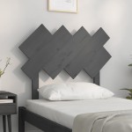 vidaXL Tăblie de pat, gri, 92x3x81 cm, lemn masiv de pin