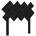 vidaXL Tăblie de pat, negru, 92x3x81 cm, lemn masiv de pin